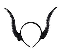 YIZITU Diadema de cuerno de oveja para Halloween, diadema de cuerno de diablo, accesorios para el cabello de cosplay