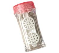 YIZITU Durabilidad Contactos Soporte para lentes, estuche impermeable para lentes, contenedor de almacenamiento de lentes para una limpieza segura durante la noche, Red