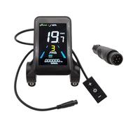 YIZITU Electric Bike LCD Display Scooter Waterproof Intelligent Colorful Control Panel Scooter Part LCD Screen Vehicle Meter Multifunction LED Digital Dashboard