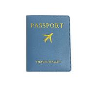 YIZITU Funda de piel sintética para pasaporte, etiqueta de equipaje, para mujeres, hombres, parejas, regalo de boda, cartera de viaje, protector de pasaporte para mujeres