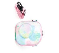 YIZITU Funda de transporte para cámara con correas de hombro ajustables para cámara Mini7+/8/9/12, Acuarela burbuj