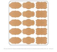 YIZITU Gift Tages Sticker Name Label Fancy Shape Krafts Stickers For Presents Cosmetic Decors Jar Food Container Krafts