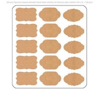 YIZITU Gift Tages Sticker Name Label Fancy Shape Krafts Stickers For Presents Cosmetic Decors Jar Food Container Krafts