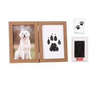 YIZITU Impresión De Patas para Perros Y Gatos con Almohadilla Impresión Segura Secado Rápido Y Marco Fotos Grueso Juego Patas Perro