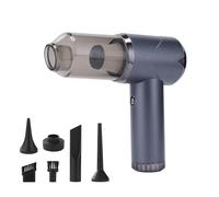 YIZITU Intelligence Strengthened Auto Vacuum 12500Pa Greatest Absorption Radio Handheld Plan ABS Construction for Car Telecommute Maintenance Transportable Car Vacuum for Telecommute Use