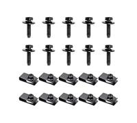 YIZITU Juego De Pernos Guardabarros Construcción Metal Resistente Instalación Rápida Diseño A Prueba Herrumbre para Automóviles Motocicletas Juego Pernos Guardabarros para Y