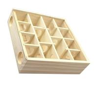 YIZITU Laberintos Compactos De Madera para Hámster Juguete con Orificio De Entrada para Ratones Jerbos Enanos Actividad De Cámara Múltiple Compactos Laberintos para Roedores