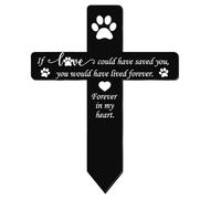 YIZITU Letrero conmemorativo de tumba para perros y gatos, para jardín y decoración de interiores, para consolar a dueños de mascotas en duelo