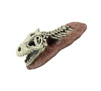 YIZITU Los Dinosaurios Esconden Adornos De Cuevas para Terrarios Hábitat Que Proporciona Un Espacio De Descanso a Prueba De Estrés Utilizando Resinas No Tóxicas Refugio para Reptiles