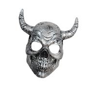 YIZITU Máscara De Demonios De Halloween Cuernos Monstruos De Terror Del Fiesta De Enmascarados Cosplay Enmascarado Para Mascarada Casas Encantadas Decoraciones Mardi Gras