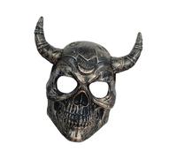 YIZITU Máscara De Demonios De Halloween Cuernos Monstruos De Terror Del Fiesta De Enmascarados Cosplay Enmascarado Para Mascarada Casas Encantadas Decoraciones Mardi Gras