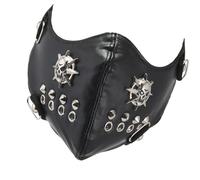 YIZITU Media Cubierta De Motocicleta A Prueba Con Remaches Roca Con Púas Equipo Deportivo Antipolvo Para Halloween Máscara Deportiva Antipolvo Para Cosplay Motociclista