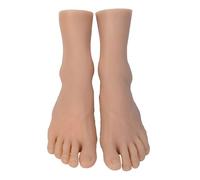 YIZITU Modelo anatómico realista de pie masculino, talla 44, modelo de anatomía de pie para podología, práctica de arte, estudio, herramienta profesional de entrenamiento de anatomía del pie