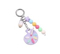 YIZITU Paleta De Llavero Cuentas Accesorios Estéticos Llaveros Bolso Mochila Dijes Para Mujer Paleta