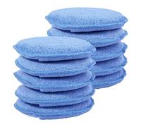 YIZITU Paquete De 10 Almohadillas Aplicadoras Ceras Microfibra Calidad para Pulido Y Limpieza Detalles Automóviles Redondas 5 Pulgadas Reutilizables con Núcleos Esponja Sin