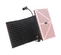 YIZITU Parabrisas de micrófono insonorizado con 5 puertas plegable para mejorar la absorción de sonido auditivo, reflector de sonido plegable
