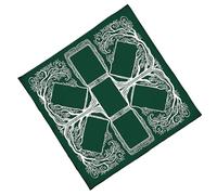 YIZITU Patrón De Árbol Tarots Tarjeta Mantel Altares Tela Adivinaciones Tapiz Fácil De Usar Tarots