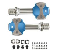 YIZITU Pedales Automáticos para Bicicleta De Carretera Aleación Aluminio Ligera con Bloqueo Automático Y Rodamientos Sellados Pieza Ciclismo Carretera