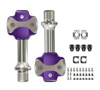 YIZITU Pedales Automáticos para Bicicleta De Carretera Aleación Aluminio Ligera con Bloqueo Automático Y Rodamientos Sellados Pieza Ciclismo Carretera