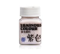 YIZITU Pintura fluorescente acrílica multisuperficie para uso en interiores y exteriores y pintura brillante activada por luz negra