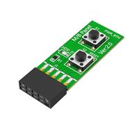 YIZITU Placa base fácil de usar, adaptador de placa de prueba de diagnóstico con 10 pines y botón de reinicio rápido