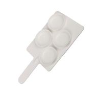 YIZITU Placa Detectora De Mastitis 4 Particiones Cámara 35ML Construcción para Controles Salud Vacas Analizadores Calidad La Leche