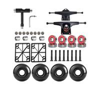 YIZITU Precisiones Dirección Gullwing Skateboard Trucks Juego De Camiones 5 Pulgadas con Absorción Impactos para City Street Trick Smooth Riding Trucks