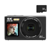 YIZITU Professional 80MP Digital Camera Double Screen Design 18X Zooming Capability WiFi Live Broadcast For Outdoor Shoot Digital Camera