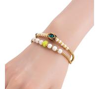 YIZITU Pulsera Ajustable De Inspiración Tibetana Elaborada con Aleación Resistente Y Cuentas Acrílicas Vibrantes para Joyería De Meditación De Yoga Joyería Artesanal Nepalí