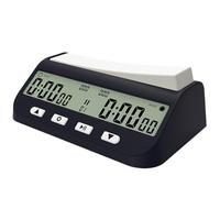 YIZITU Reloj de ajedrez digital profesional portátil tablero de ajedrez competición cuenta regresiva juego de ajedrez temporizador electrónico alarma