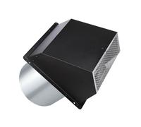 YIZITU Salida de escape silenciosa Sombrero que resalta montaje seguro para la salida de la secadora Cocina Barrio Baño Ventilador Construido con acero inmune a la oxidación Salida del baño