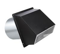 YIZITU Salida de escape silenciosa Sombrero que resalta montaje seguro para la salida de la secadora Cocina Barrio Baño Ventilador Construido con acero inmune a la oxidación Salida del baño