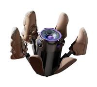 YIZITU Secador De Botas Y Zapatos Portátil 220V Calentadores Guantes Calentador Botas Esquí Con 6 Puertos Secado Máquina Secado Viaje Portátil Aire Caliente 360 grados