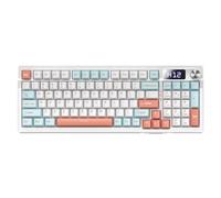 YIZITU Single Manner ABS Keyset Highlighting Low Outline Monochromatic Display Multiple Functional Whirling Processor and Quiet Mechanical Switches Ergonomic ABS Keyset