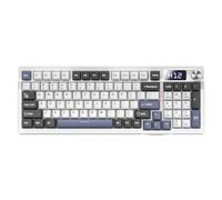 YIZITU Single Manner ABS Keyset Highlighting Low Outline Monochromatic Display Multiple Functional Whirling Processor and Quiet Mechanical Switches Ergonomic ABS Keyset