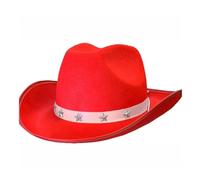 YIZITU Sombrero de vaquero de ala ancha, sombrero de caballero para discoteca, cóctel, fiestas, vacaciones, estrella, remache estilo para actor comediante