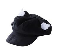 YIZITU Sombrillas octogonales de moda, sombrero moderno de protección solar, hermoso protector solar para entusiastas de la moda, peso ligero y portátil, Negro, Talla única