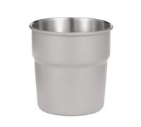 YIZITU Taza de café apilable para turismo, para exteriores, 300 ml, de acero inoxidable, para picnic, portátil, para acampadas