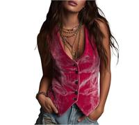 YIZITU Work Blazers for Women Sleeveless Vest Casual Open Front Coat Women's Casual Flannel Vest Sleeveless Open Front Business Coat