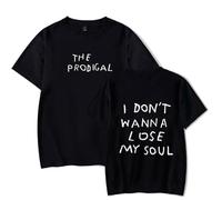 YIZZZFA Josiah Queen The Prodigal Camiseta De Manga Corta, Unisex T-Shirt, Cuello Redondo Informal, Estampado, Alla Moda Da Strada Gift,Negro,S