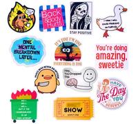 YJ PREMIUMS 12 imanes para Nevera, Memes Divertidos, Animales Lindos y Palabras para decoración del hogar y la Oficina
