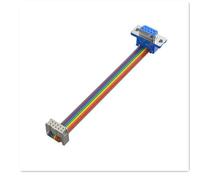 YJCEBGPED Cable plano FC-10/16/26/40 a DIDC DB9/15/25/37 Pin, paso de 2,54mm, Cable plano macho a hembra, Cable conector RS232 COM(1m,DB9 Female)