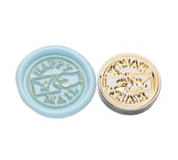 Yjcnelcr 5 sellos de cabeza reemplazables, sello de mariposa de animal para sobres de invitaciones