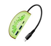 Yjcnelcr Adaptador de carga de escritorio tipo C macho a 2 USB 3.0 + tipo C hembra, multipuertos, carga rápida, enchufe de viaje para teléfono