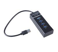 Yjcnelcr Adaptador multipuerto de 4 puertos USB 3.0 de alta velocidad para ordenador portátil, multidivisor, USB 2.0 de alta resistencia