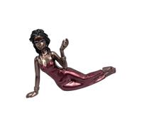 Yjcnelcr Artístico Dama mentira figura escultura resina perfumada, D