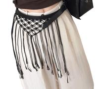 Yjcnelcr Cintura accesoria, Negro, Talla única