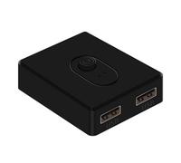Yjcnelcr Conmutador USB 2.0/3.0 1 en 2 salidas 2 en 1 salida bidireccional USB para computadora portátil impresora disco duro extensor USB