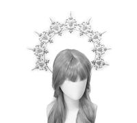 Yjcnelcr Diadema vintage para mujer, diseño de madre Dios, disfraz de fiesta de Halloween, kit de manualidades hecho a mano