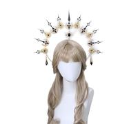 Yjcnelcr Diadema vintage para mujer, diseño de madre Dios, disfraz de fiesta de Halloween, kit de manualidades hecho a mano
